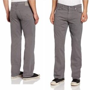 AG Adriano Goldschmied The Protege Straight Leg Gray Pants Mens Size 32x34